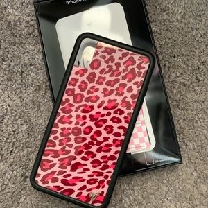 Wildflower Pink Cheetah print iPhone XS Max case